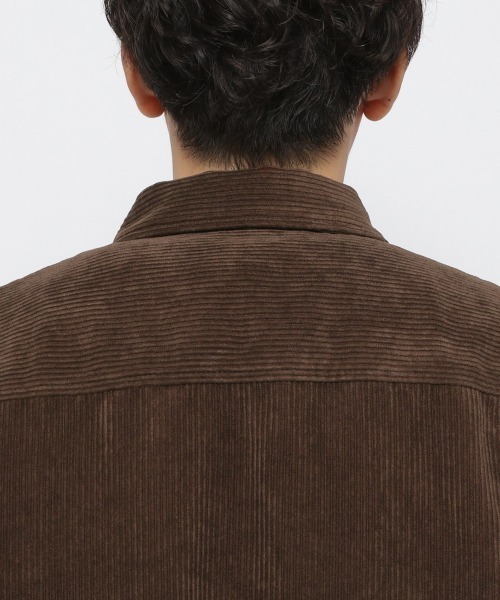 LOWRYS FARM(ローリーズファーム)の「ソフトコーデュロイシャツジャケット 255131(シャツ/ブラウス・メンズ・チャコールグレー/ダークブラウン/グリーン・MEDIUM/LARGE)」の6枚目の写真