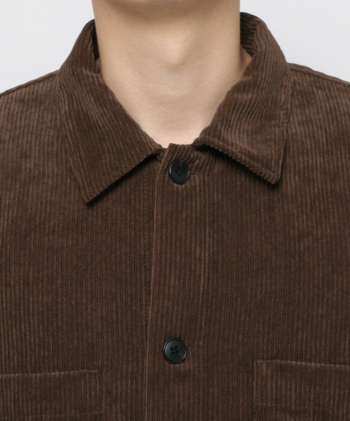 LOWRYS FARM(ローリーズファーム)の「ソフトコーデュロイシャツジャケット 255131(シャツ/ブラウス・メンズ・チャコールグレー/ダークブラウン/グリーン・MEDIUM/LARGE)」の7枚目の写真