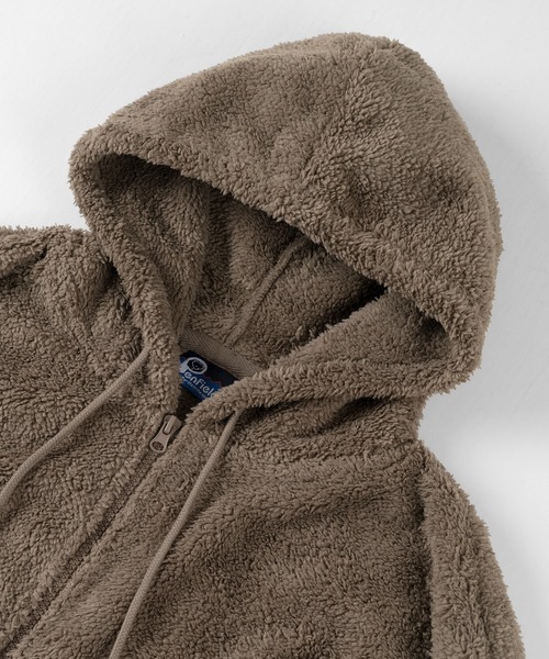 PEN FIELD(ペンフィールド)の「【PENFIELD/ペンフィールド】シャギーボアフリース ジップパーカージャケット/防風(ブルゾン・レディース・チャコールグレー/ベージュ/オフホワイト/ライトブラウン・M/L/XL)」の16枚目の写真