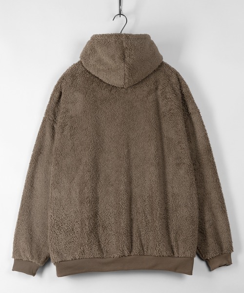 PEN FIELD(ペンフィールド)の「【PENFIELD/ペンフィールド】シャギーボアフリース ジップパーカージャケット/防風(ブルゾン・レディース・チャコールグレー/ベージュ/オフホワイト/ライトブラウン・M/L/XL)」の12枚目の写真