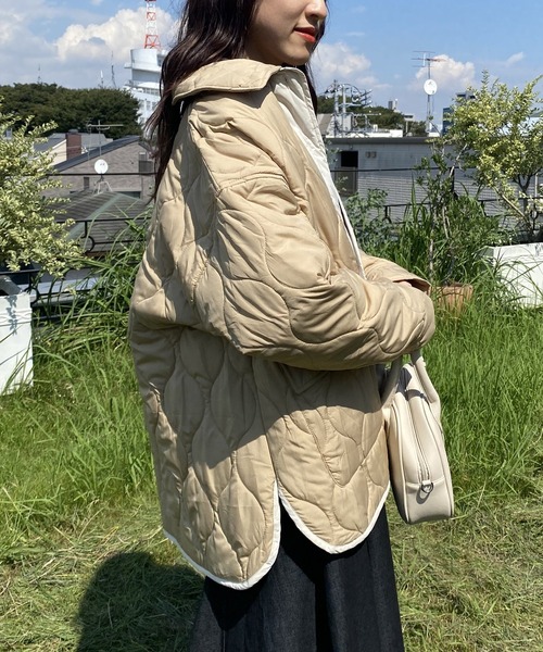 AS KNOW AS PINKY(アズノゥアズピンキー)の「波キルトでかるーいジャケット(その他アウター・レディース・ブルーグレー/ベージュ/オレンジ/カーキ/ロイヤルブルー/グリーン・FREE)」の7枚目の写真
