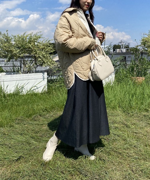 AS KNOW AS PINKY(アズノゥアズピンキー)の「波キルトでかるーいジャケット(その他アウター・レディース・ブルーグレー/ベージュ/オレンジ/カーキ/ロイヤルブルー/グリーン・FREE)」の12枚目の写真