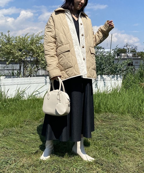 AS KNOW AS PINKY(アズノゥアズピンキー)の「波キルトでかるーいジャケット(その他アウター・レディース・ブルーグレー/ベージュ/オレンジ/カーキ/ロイヤルブルー/グリーン・FREE)」の13枚目の写真