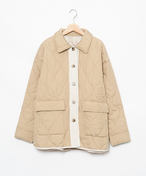 AS KNOW AS PINKY(アズノゥアズピンキー)の「波キルトでかるーいジャケット(その他アウター・レディース・ブルーグレー/ベージュ/オレンジ/カーキ/ロイヤルブルー/グリーン・FREE)」の14枚目の写真