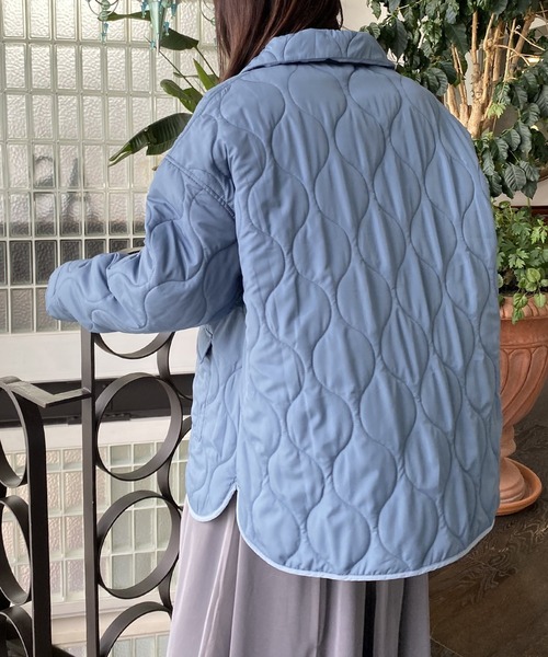 AS KNOW AS PINKY(アズノゥアズピンキー)の「波キルトでかるーいジャケット(その他アウター・レディース・ブルーグレー/ベージュ/オレンジ/カーキ/ロイヤルブルー/グリーン・FREE)」の16枚目の写真