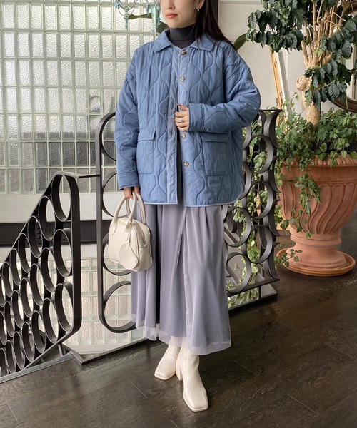 AS KNOW AS PINKY(アズノゥアズピンキー)の「波キルトでかるーいジャケット(その他アウター・レディース・ブルーグレー/ベージュ/オレンジ/カーキ/ロイヤルブルー/グリーン・FREE)」の17枚目の写真