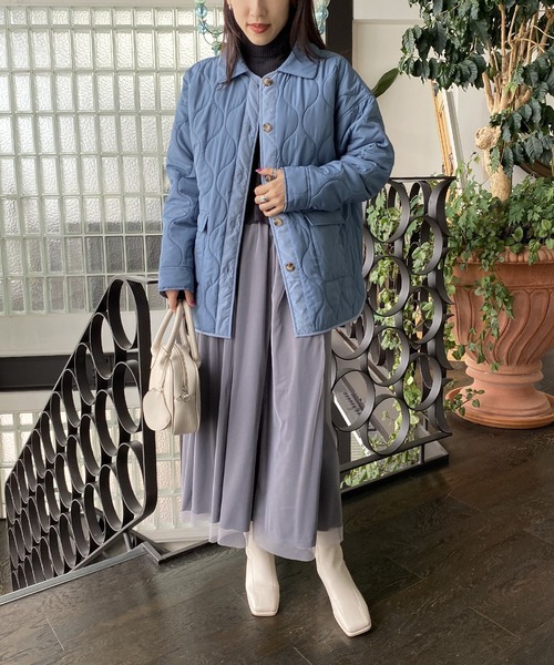 AS KNOW AS PINKY(アズノゥアズピンキー)の「波キルトでかるーいジャケット(その他アウター・レディース・ブルーグレー/ベージュ/オレンジ/カーキ/ロイヤルブルー/グリーン・FREE)」の18枚目の写真