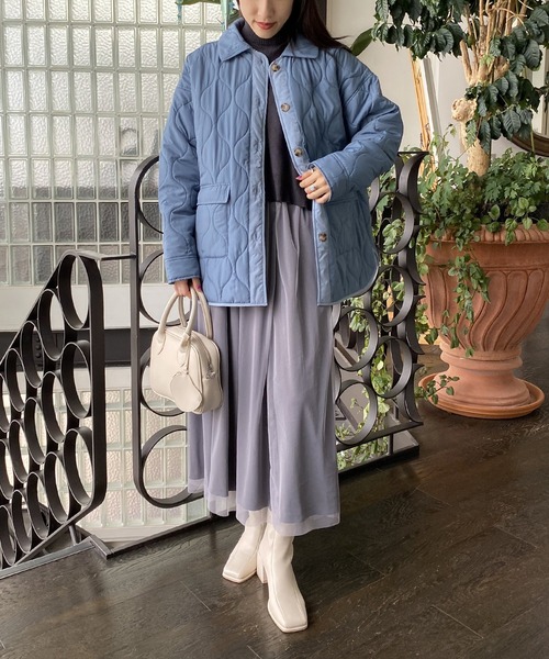 AS KNOW AS PINKY(アズノゥアズピンキー)の「波キルトでかるーいジャケット(その他アウター・レディース・ブルーグレー/ベージュ/オレンジ/カーキ/ロイヤルブルー/グリーン・FREE)」の19枚目の写真