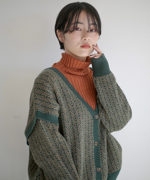 spoon store（スプーンストア）の「リブニットタートルネックインナー（ニット/セーター・レディース・ブラック/ブラウン/グリーン/アイボリー・フリー）」の17枚目の写真