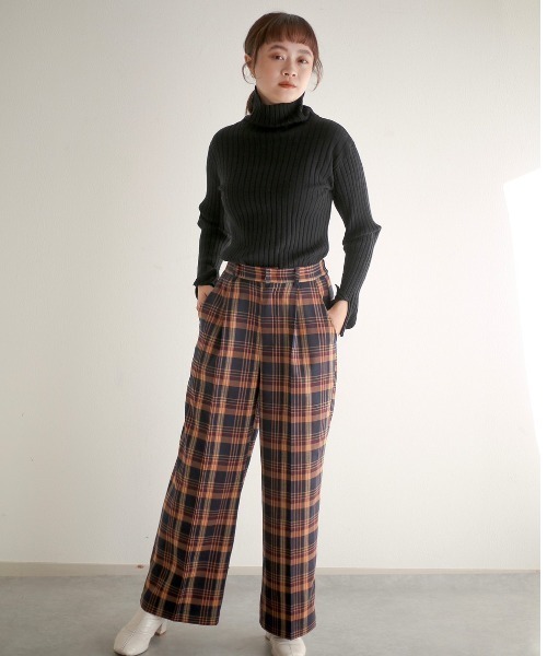 spoon store（スプーンストア）の「リブニットタートルネックインナー（ニット/セーター・レディース・ブラック/ブラウン/グリーン/アイボリー・フリー）」の15枚目の写真