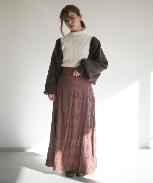 spoon store（スプーンストア）の「リブニットタートルネックインナー（ニット/セーター・レディース・ブラック/ブラウン/グリーン/アイボリー・フリー）」の9枚目の写真