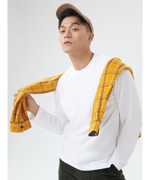 GAP(ギャップ)の「カーボナイズドジャージー イージー Tシャツ(Tシャツ/カットソー・メンズ・ネイビー/ホワイト系その他/ホワイト/ベージュ/ブルー/ピンク系その他/オレンジ/ピンク/ブルー系その他・XS/L/M/S/XL)」の16枚目の写真