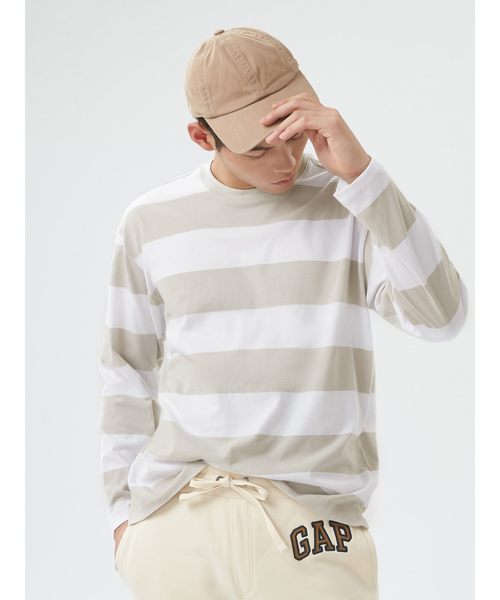 GAP(ギャップ)の「カーボナイズドジャージー イージー Tシャツ(Tシャツ/カットソー・メンズ・ネイビー/ホワイト系その他/ホワイト/ベージュ/ブルー/ピンク系その他/オレンジ/ピンク/ブルー系その他・XS/L/M/S/XL)」の2枚目の写真
