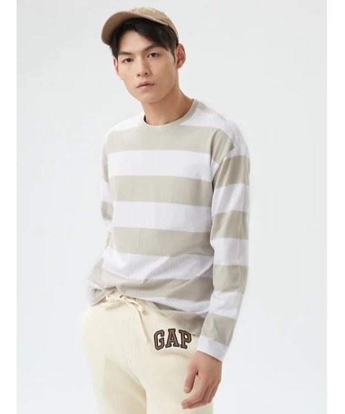 GAP(ギャップ)の「カーボナイズドジャージー イージー Tシャツ(Tシャツ/カットソー・メンズ・ネイビー/ホワイト系その他/ホワイト/ベージュ/ブルー/ピンク系その他/オレンジ/ピンク/ブルー系その他・XS/L/M/S/XL)」の20枚目の写真