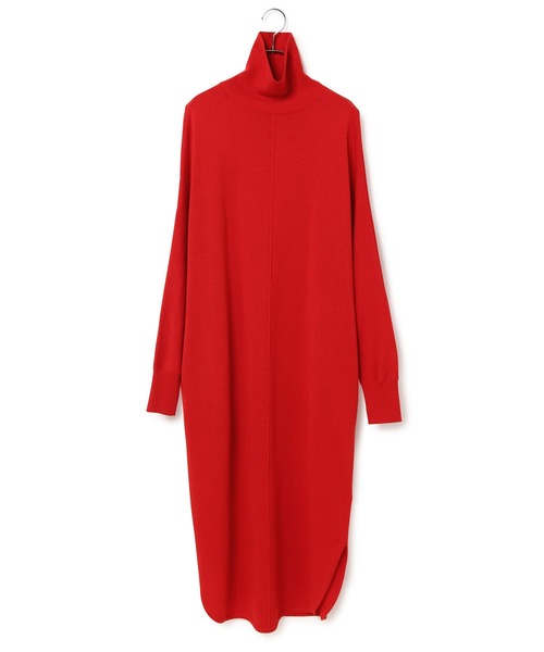 ADAM ET ROPE'（アダムエロペ）の「【アウトレット店舗・WEB限定】タートルポンチョワンピース（ワンピース・レディース・ブラック/チャコールグレー/ベージュ系その他/レッド・FREE）」の9枚目の写真
