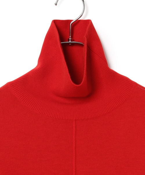 ADAM ET ROPE'（アダムエロペ）の「【アウトレット店舗・WEB限定】タートルポンチョワンピース（ワンピース・レディース・ブラック/チャコールグレー/ベージュ系その他/レッド・FREE）」の11枚目の写真