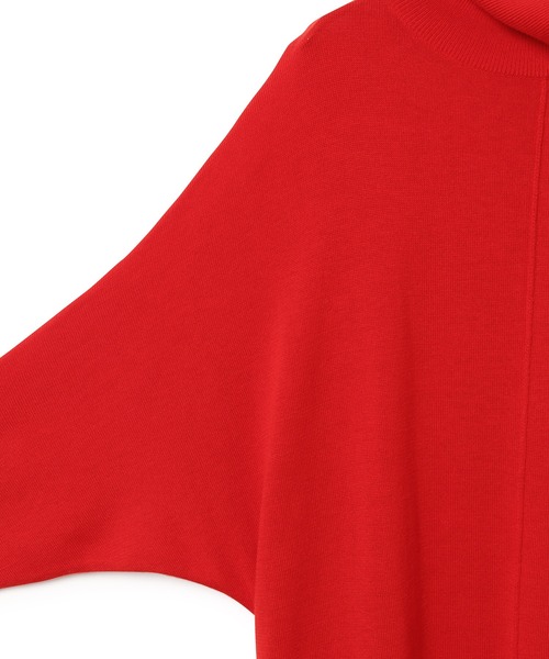 ADAM ET ROPE'（アダムエロペ）の「【アウトレット店舗・WEB限定】タートルポンチョワンピース（ワンピース・レディース・ブラック/チャコールグレー/ベージュ系その他/レッド・FREE）」の12枚目の写真