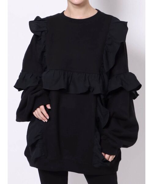 STELLA McCARTNEY ラッフルフリル プルオーバー スウェット 210315-008.jpg