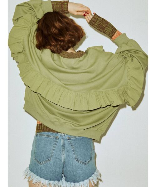 STELLA McCARTNEY ラッフルフリル プルオーバー スウェット STELLA McCARTNEY ラッフルフリル プルオーバー スウェット
