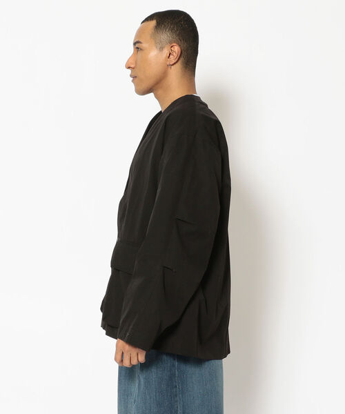 MANASTASH（マナスタッシュ）の「MANASTASH/マナスタッシュ　ST.HELENS HANTEN JACKET セントへレンズハンテンジャケット　7122039（ノーカラージャケット・メンズ・ブラック/オリーブ・MEDIUM/LARGE/X-LARGE）」の12枚目の写真