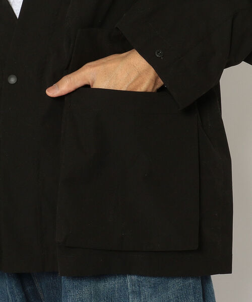 MANASTASH（マナスタッシュ）の「MANASTASH/マナスタッシュ　ST.HELENS HANTEN JACKET セントへレンズハンテンジャケット　7122039（ノーカラージャケット・メンズ・ブラック/オリーブ・MEDIUM/LARGE/X-LARGE）」の17枚目の写真