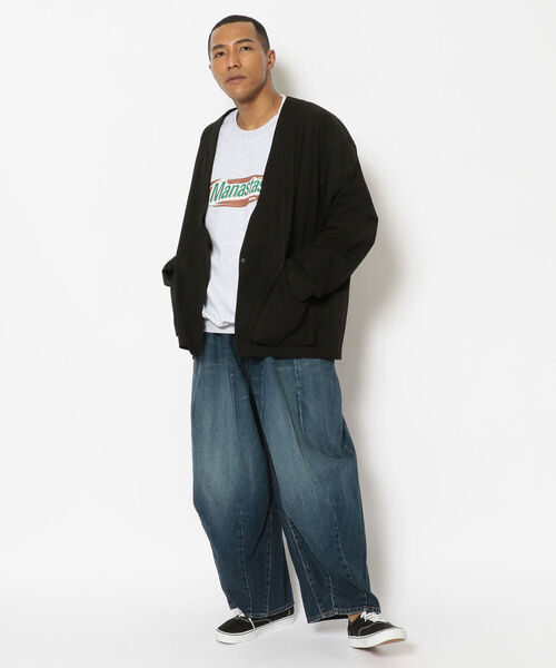 MANASTASH（マナスタッシュ）の「MANASTASH/マナスタッシュ　ST.HELENS HANTEN JACKET セントへレンズハンテンジャケット　7122039（ノーカラージャケット・メンズ・ブラック/オリーブ・MEDIUM/LARGE/X-LARGE）」の20枚目の写真