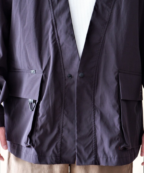 MANASTASH（マナスタッシュ）の「MANASTASH/マナスタッシュ　ST.HELENS HANTEN JACKET セントへレンズハンテンジャケット　7122039（ノーカラージャケット・メンズ・ブラック/オリーブ・MEDIUM/LARGE/X-LARGE）」の10枚目の写真