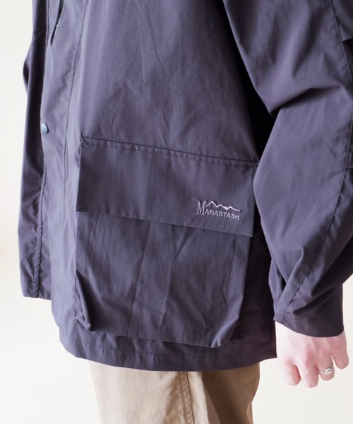 MANASTASH（マナスタッシュ）の「MANASTASH/マナスタッシュ　ST.HELENS HANTEN JACKET セントへレンズハンテンジャケット　7122039（ノーカラージャケット・メンズ・ブラック/オリーブ・MEDIUM/LARGE/X-LARGE）」の7枚目の写真