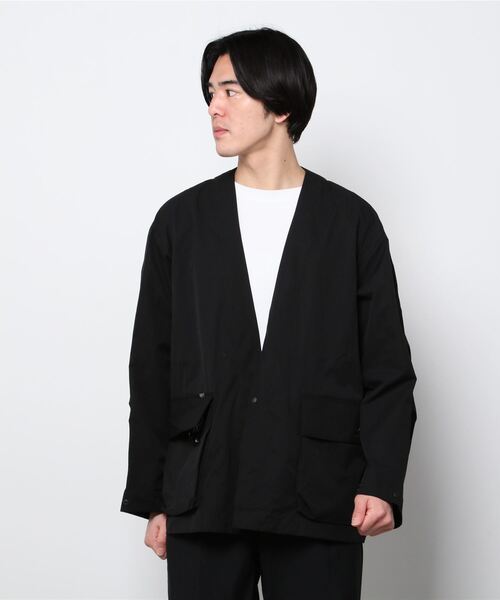 MANASTASH（マナスタッシュ）の「MANASTASH/マナスタッシュ　ST.HELENS HANTEN JACKET セントへレンズハンテンジャケット　7122039（ノーカラージャケット・メンズ・ブラック/オリーブ・MEDIUM/LARGE/X-LARGE）」の21枚目の写真