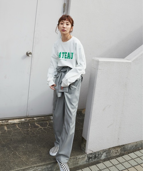 Auntie Rosa Holiday（アンティローザホリデー）の「T/Rツイルオールインワン（サロペット/オーバーオール・レディース・グレー/ブラック・SMALL/MEDIUM）」の11枚目の写真