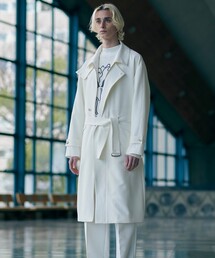 tk.TAKEO KIKUCHI | ダブルクロス スタンドジップコート(ステンカラーコート)