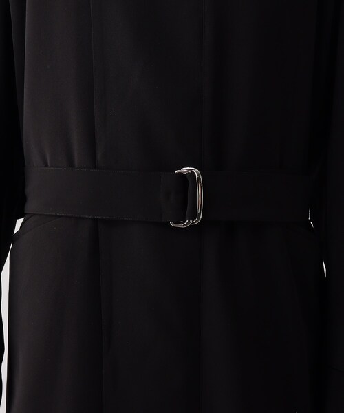 tk.TAKEO KIKUCHI（ティーケータケオキクチ）の「◆ダブルクロス スタンドジップコート（ステンカラーコート・メンズ・ブラック/オフホワイト・02/03）」の13枚目の写真