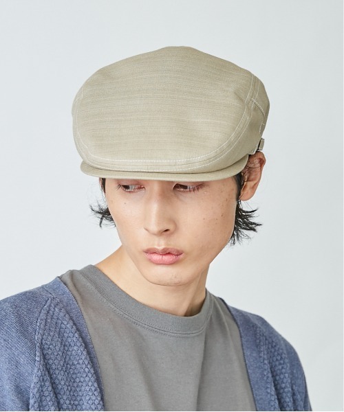OVERRIDE（オーバーライド）の「OVERRIDE CONTRAST STITCH HUNTING（ハンチング/ベレー帽・メンズ・ブラック/ベージュ/グレー・L(60cm)/M(58cm)）」の18枚目の写真