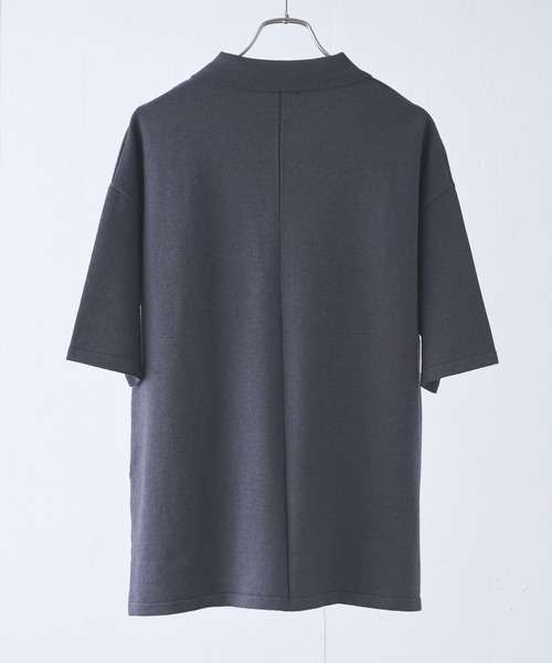 Alpinus（アルピナス）の「Alpinus - high gauge fluffy knit polo shirts /ハイゲージフラフィーニットポロ（ポロシャツ・メンズ・チャコールグレー/グリーン/テラコッタ・SMALL/MEDIUM）」の19枚目の写真