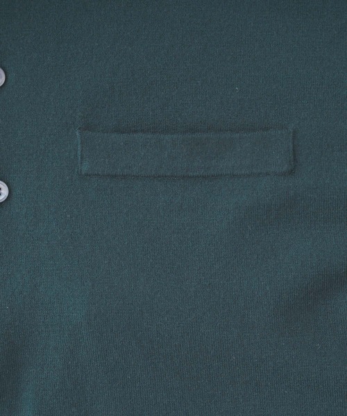 Alpinus（アルピナス）の「Alpinus - high gauge fluffy knit polo shirts /ハイゲージフラフィーニットポロ（ポロシャツ・メンズ・チャコールグレー/グリーン/テラコッタ・SMALL/MEDIUM）」の21枚目の写真
