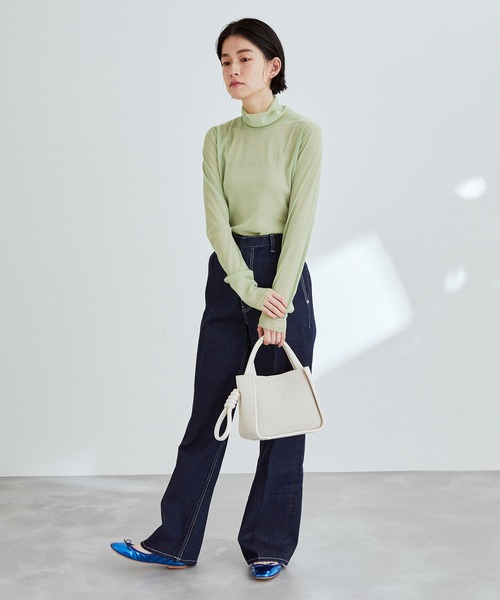 ADAM ET ROPE'（アダムエロペ）の「【一部直営店舗・WEB限定】むすびミニバッグ（ハンドバッグ・レディース・ブラック/オフホワイト/グレー系その他/キャメル・FREE）」の15枚目の写真