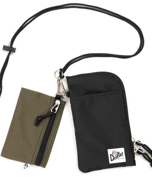 Drifter(ドリフター)の「MINIMAL W POUCH/ミニマルダブルポーチ(ポーチ・レディース・ブラック/ブルー/タン/レオパード/アニマル/ゼブラ/ホワイト系その他/ブルー系その他/ブルー系その他2/グリーン系その他/ブラック系その他2/オレンジ系その他/グリーン系カモフラージュ・FREE)」の3枚目の写真