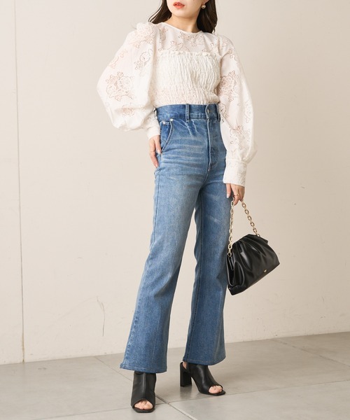 【新品半額以下❗️】ショルダー周りのレースデザインに注目♡ヨークレースブラウス Amazon | [XHSUKADO] かわいい オープンショルダー