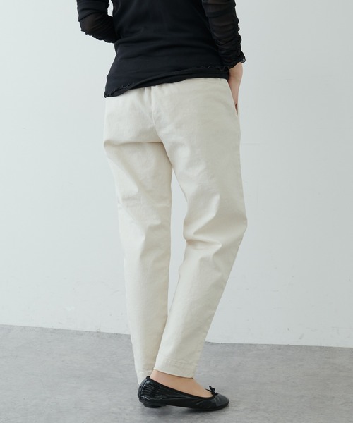 PUAL CE CIN（ピュアルセシン）の「【JAPAN】カツラギストレッチスリムパンツ（その他パンツ・レディース・ホワイト/ベージュ/ネイビー/ナチュラル・FREE）」の4枚目の写真