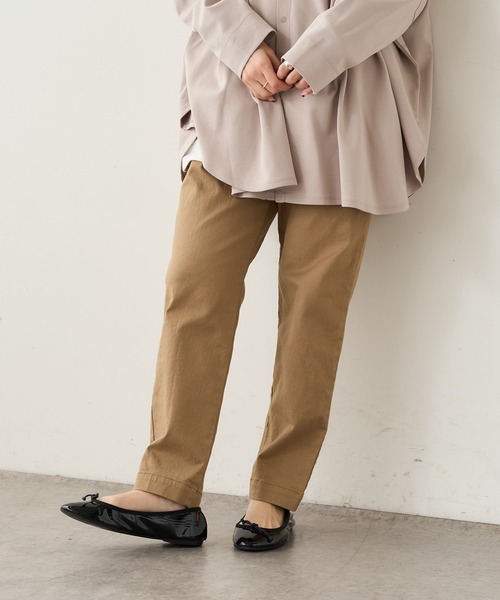 PUAL CE CIN（ピュアルセシン）の「【JAPAN】カツラギストレッチスリムパンツ（その他パンツ・レディース・ホワイト/ベージュ/ネイビー/ナチュラル・FREE）」の22枚目の写真