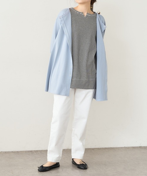 PUAL CE CIN（ピュアルセシン）の「【JAPAN】カツラギストレッチスリムパンツ（その他パンツ・レディース・ホワイト/ベージュ/ネイビー/ナチュラル・FREE）」の13枚目の写真