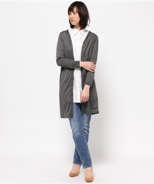 MYSELF ABAHOUSE（マイセルフアバハウス）の「レーヨンツイル ドレストレンチ（トレンチコート・レディース・ベージュ/ネイビー/ダークブルー・FREE）」の17枚目の写真