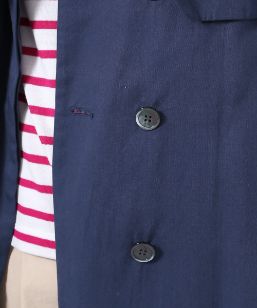 MYSELF ABAHOUSE（マイセルフアバハウス）の「レーヨンツイル ドレストレンチ（トレンチコート・レディース・ベージュ/ネイビー/ダークブルー・FREE）」の16枚目の写真