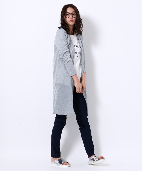 MYSELF ABAHOUSE（マイセルフアバハウス）の「レーヨンツイル ドレストレンチ（トレンチコート・レディース・ベージュ/ネイビー/ダークブルー・FREE）」の10枚目の写真