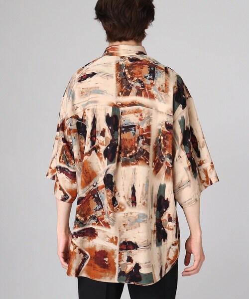 tk.TAKEO KIKUCHI（ティーケータケオキクチ）の「◆レトロ柄シャツ（シャツ/ブラウス・メンズ・ベージュ系3/ネイビー系3/ダークグリーン系3・03/02）」の7枚目の写真
