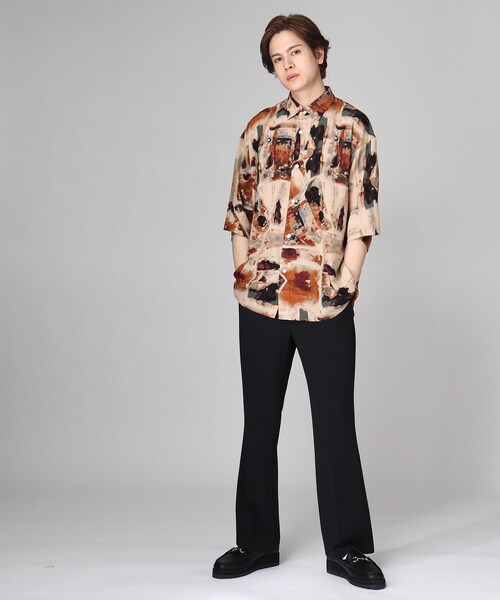 tk.TAKEO KIKUCHI（ティーケータケオキクチ）の「◆レトロ柄シャツ（シャツ/ブラウス・メンズ・ベージュ系3/ネイビー系3/ダークグリーン系3・03/02）」の15枚目の写真