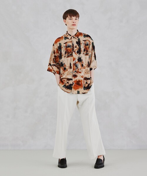 tk.TAKEO KIKUCHI（ティーケータケオキクチ）の「◆レトロ柄シャツ（シャツ/ブラウス・メンズ・ベージュ系3/ネイビー系3/ダークグリーン系3・03/02）」の21枚目の写真