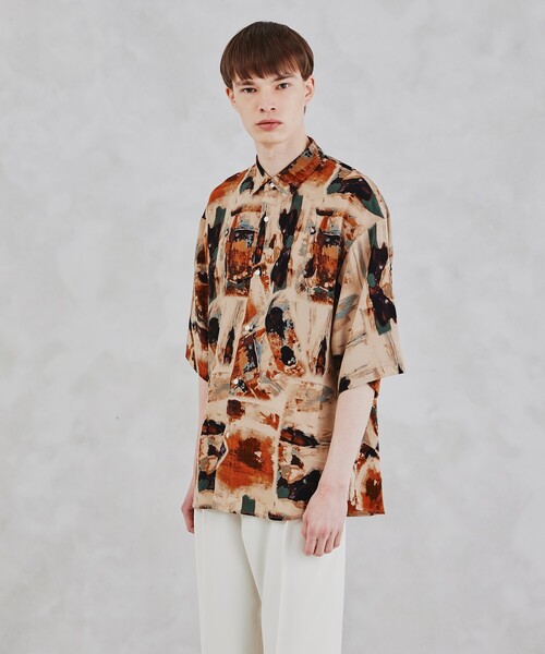 tk.TAKEO KIKUCHI（ティーケータケオキクチ）の「◆レトロ柄シャツ（シャツ/ブラウス・メンズ・ベージュ系3/ネイビー系3/ダークグリーン系3・03/02）」の22枚目の写真