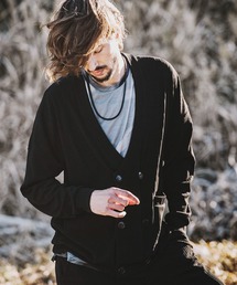 【NO ID.】Rib Big Cardigan / テレコ ビッグ カーディガン