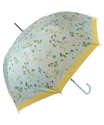 macocca | 完全遮光 UVカット100% 日傘 晴雨兼用 ジャンプ傘 デザインシリーズ ボタニカル柄(長傘)